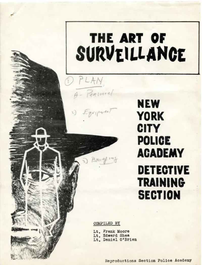 Detective training guide from the new york city police academey, for IRS agents.