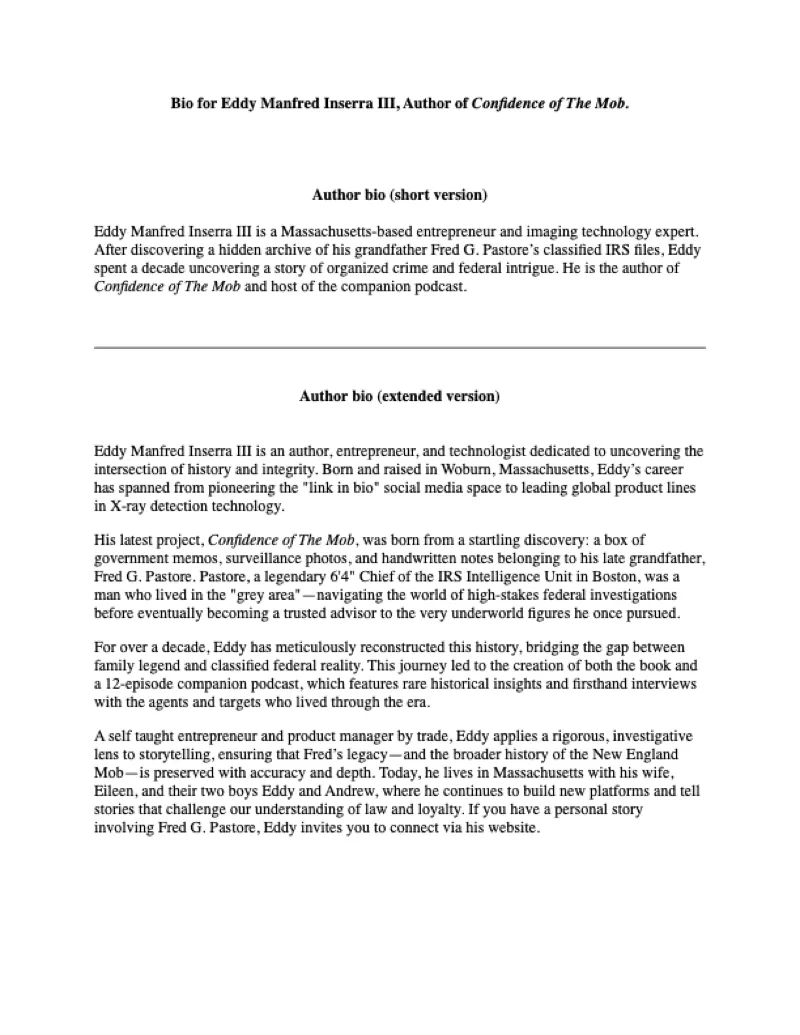 Author Bio (Short)