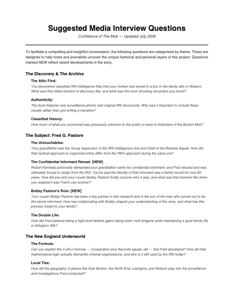 Suggested Interview Questions